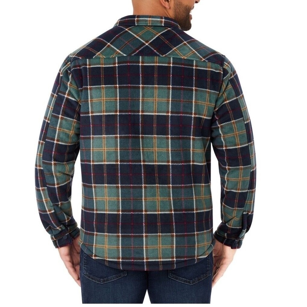 Men's Plaid Flannel Jacket - Picture 2 of 3